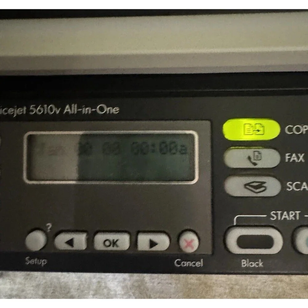 HP OfficeJet  5610 Color All-in-One Inkjet Printer/Copier/Scanner With Cords